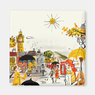 Rainy Day in Londen Magneet