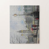 Rainy day in London koppel met paraplu Legpuzzel (Verticaal)