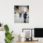 Rainy Day NYC Abstract Poster (Thuiskantoor)