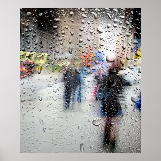Rainy Day NYC Abstract Poster (Voorkant)