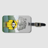 Rainy Day Penguin Thunder_Cove Bagagelabel (Voorkant (horizontaal))