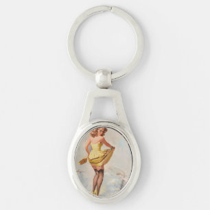 Rainy Day Pin-Up Girl Sleutelhanger