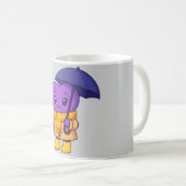 "Rainy Day Purple Heart - mignonne Mug de dessin a (Devant droit)