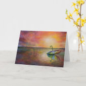 Rainy Day Réflexions Cartes de voeux Alison Galvan (Fleur jaune)