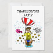 Rainy Day sur une invitation de Thanksgiving (Devant)