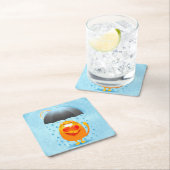 Rainy Day Vierkante Kartonnen Onderzetter (Insitu)