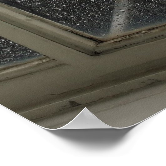 Rainy Day View sur Big Ben - Poster Londres (Coin)