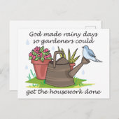 Rainy Days Briefkaart (Voorkant / Achterkant)