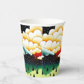 Rainy Days Papieren Bekers (Rechts)