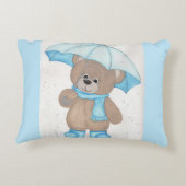 Rainy Daze Teddy Bear Accent Kussen (Achterkant)