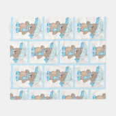 Rainy Daze Teddy Bear Fleece Deken (Voorkant (Horizontaal))