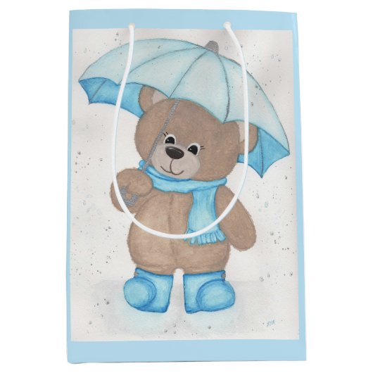 Rainy Daze Teddy Bear Medium Cadeauzakje (Voorkant)