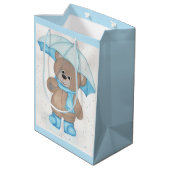 Rainy Daze Teddy Bear Medium Cadeauzakje (Achterkant Gekanteld)