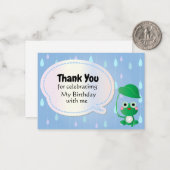 Rainy Frog Merci Cartes (Devant/Arrière en situation)