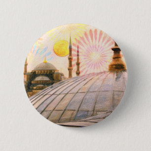 Rainy Istanbul Ronde Button 5,7 Cm