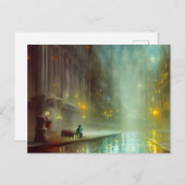 Rainy Night in the City Carte postale (Devant / Derrière)