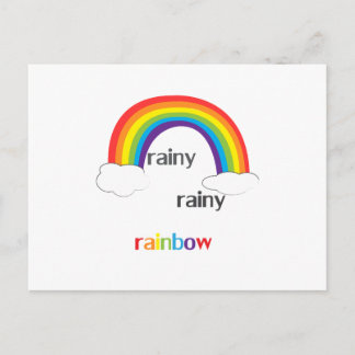 Rainy Rainbow Briefkaart