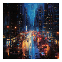 Rainy Rhapsody: reflectie van stadslampen