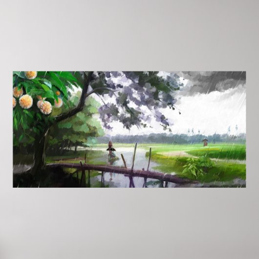 Rainy Sason in Bangladesh Poster (Voorkant)