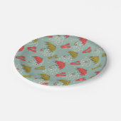 Rainy Season Umbrella Design Papieren Bordje (Gekanteld)