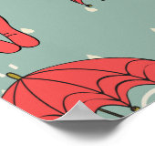 Rainy Season Umbrella Design Poster (Hoek)
