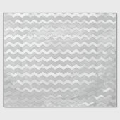 Rainy Sky Gray Chevron Pattern Cadeaupapier (Vlak)