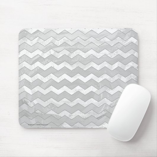 Rainy Sky Gray Chevron Pattern Muismat (Met muis)