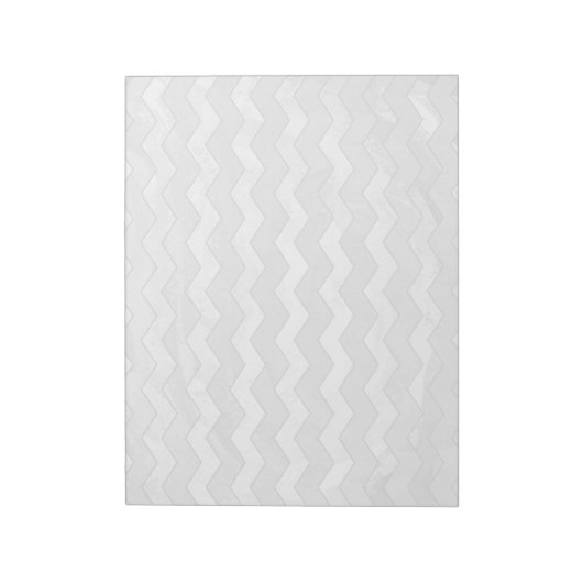 Rainy Sky Gray Chevron Pattern Notitieblok (Gedraaid)