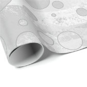 Rainy Sky Gray Polka Dots Cadeaupapier (Rol Hoek)