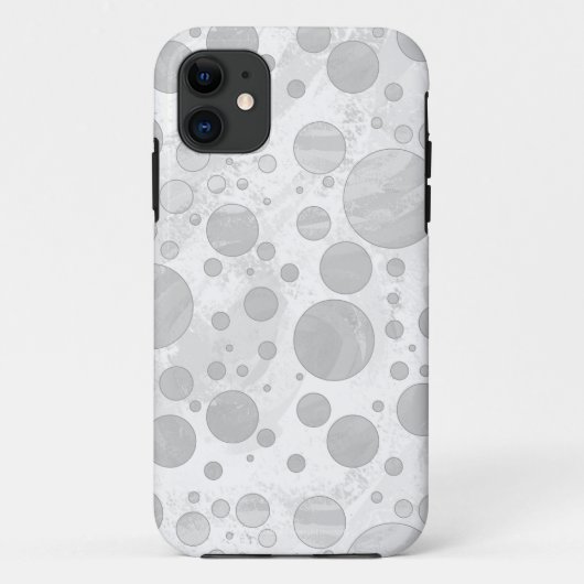 Rainy Sky Gray Polka Dots Case-Mate iPhone Case (Achterkant)