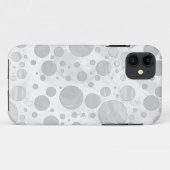 Rainy Sky Gray Polka Dots Case-Mate iPhone Case (Achterkant (horizontaal))