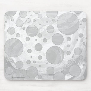 Rainy Sky Gray Polka Dots Muismat