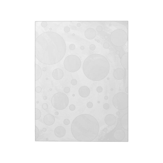 Rainy Sky Gray Polka Dots Notitieblok (Gedraaid)