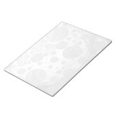 Rainy Sky Gray Polka Dots Notitieblok (Schuin)