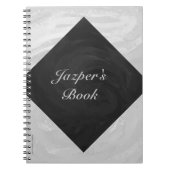 Rainy Sky Grey en Black Monogram Notitieboek (Voorkant)