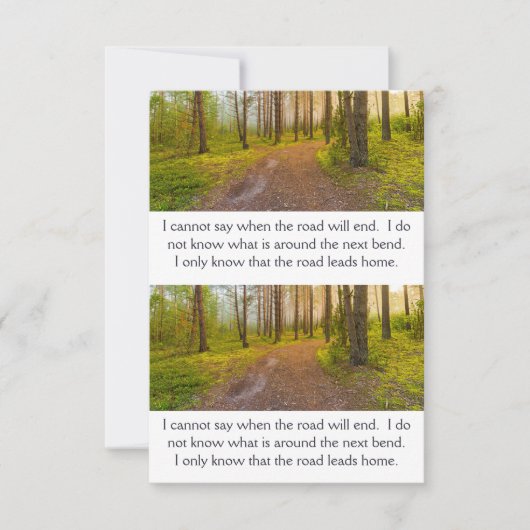 Rainy Spring Faith Road Inspiration Card Save The Date (Voorkant)