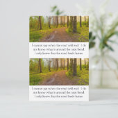 Rainy Spring Faith Road Inspiration Card Save The Date (Staand voorkant)