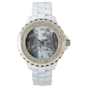Rainy Streets uit Vietnam Horloge