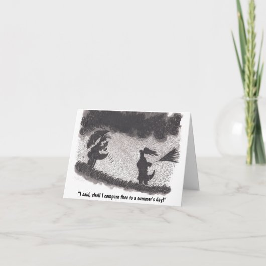 Rainy Summer's Day Verjaardag Kaart (Voorkant)