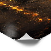 Rainy town abstract Ai art Perfect Poster (Hoek)