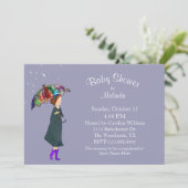 Rainy Weather Baby shower Uitnodiging (Staand voorkant)