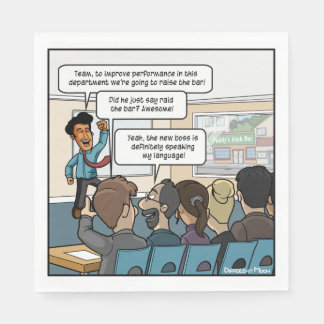 Raise the Bar Grappig Feestservetten Servet