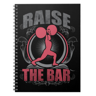 Raise The Bar - Vrouwen Gewichtheffen Motivatie Notitieboek