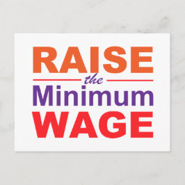 Raise the Minimum Wage Briefkaart