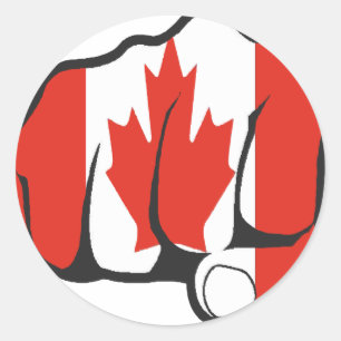 Raise Yer Fist CANADA Ronde Sticker