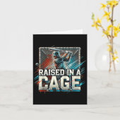 Raised In A Cage Baseball Training, Batting Cage D Kaart (Gele Bloem)