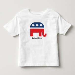 Raised Right Funny Republikeins Kinder Jeugd Shirt