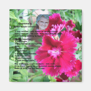 Raisin Cookie Recipe Magnet Magneet