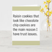 RAISIN COOKIES DIE ZOEKEN ALS CHOCOLATE CHIPS ZIJN KAART (Gele Bloem)