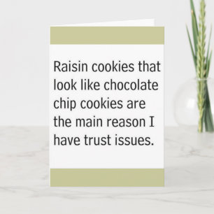 RAISIN COOKIES DIE ZOEKEN ALS CHOCOLATE CHIPS ZIJN KAART